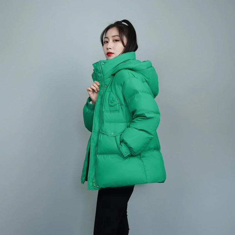 冬天不怕冷啦!这款90白鸭绒保暖羽绒服真的太舒服了,宽松版型